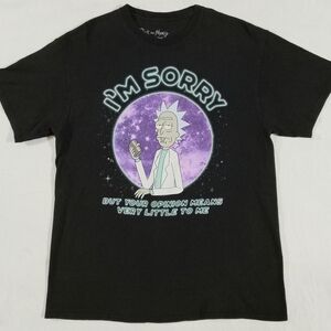 Rick And Morty Ripple Junction Black T-Shirt Size L